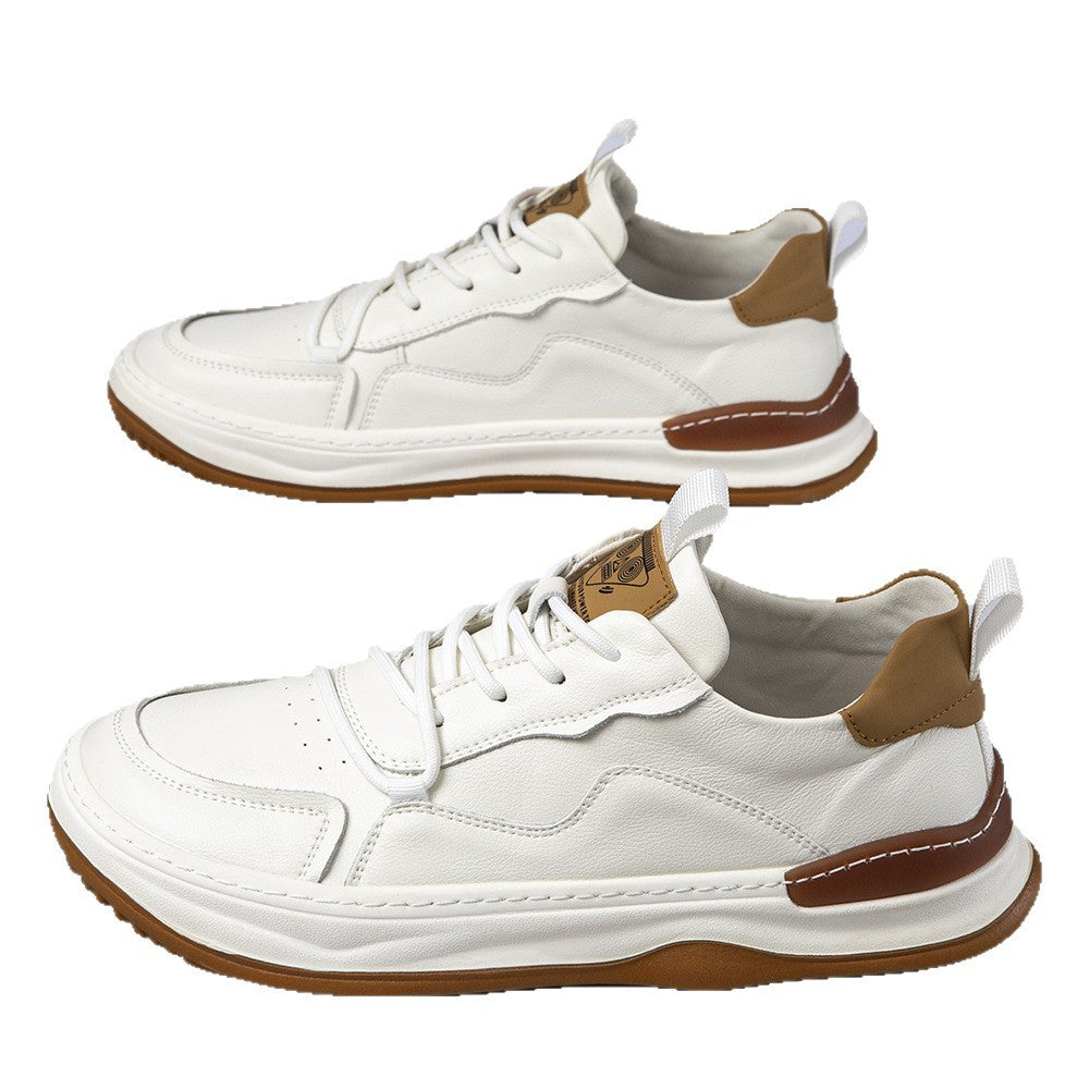 Damen Sneaker Bequem Leder Schuhe Komfortabel