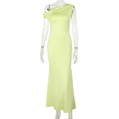 Damenkleid Schulterfrei Figurbetonter Schnitt Elegant