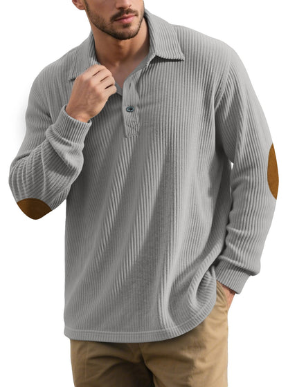Herren Polohemd Langarm Elegant Berlin Style