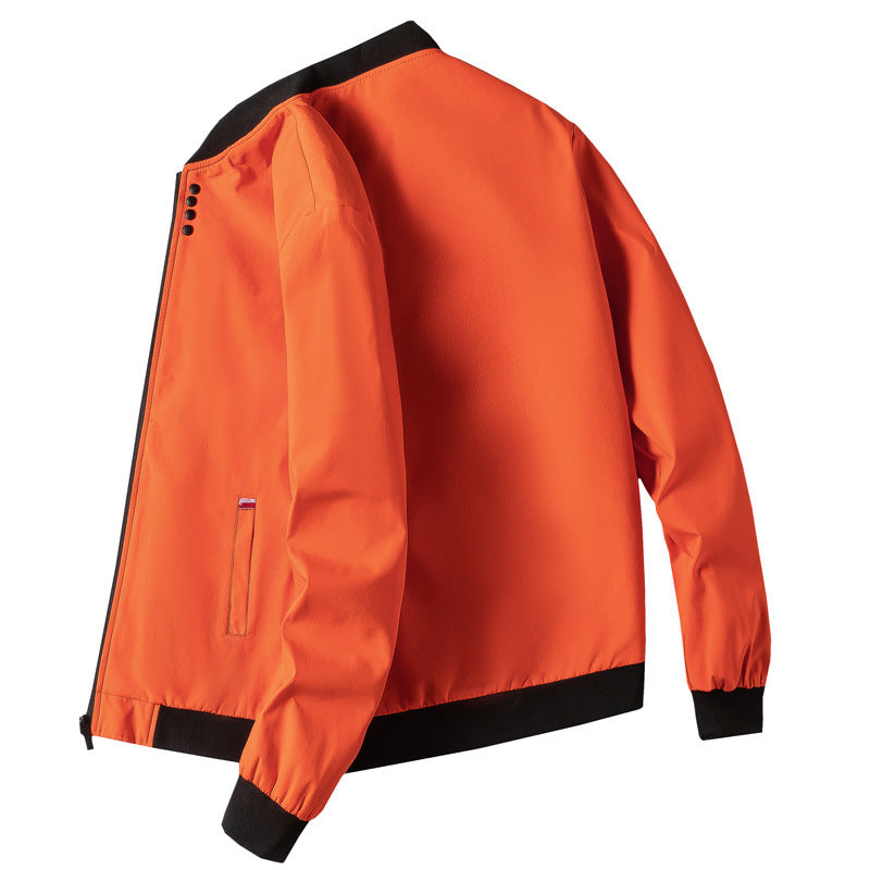 Herren Freizeitjacke Modern mit hohem Kragen und Reißverschluss