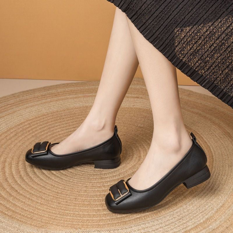 Damen Ballerinas Elegante Schnallen Schuhe Frauen