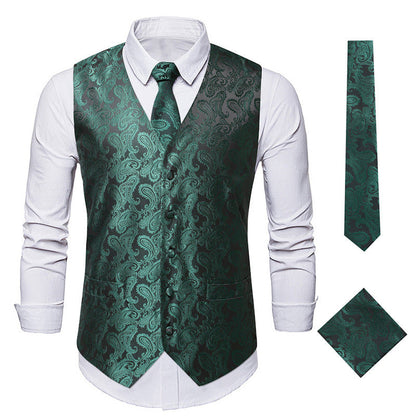Herren Anzugweste Modern Paisley Muster Elegant