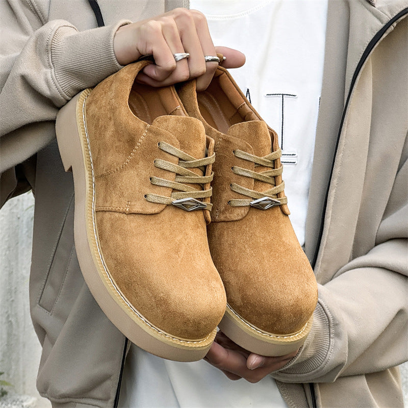 Damen Schnürschuhe Weiches Wildleder Stabile Sohle - BerlinGlamour