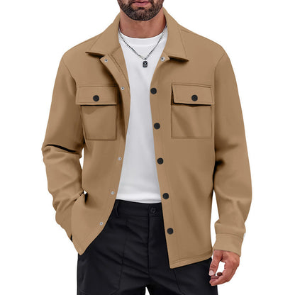 Herren Freizeitjacke Lässig Modern Mit Taschen