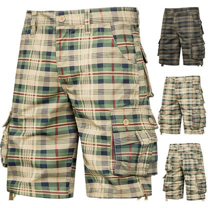 Herren Cargo-Shorts Bequem Mit Vielen Taschen