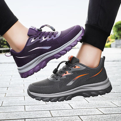 Damen Laufschuhe Sportlich Atmungsaktiv Schnellschnürung - BerlinGlamour