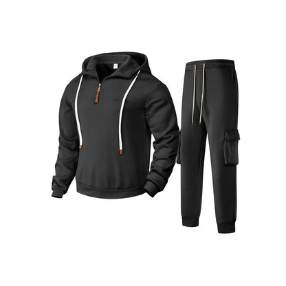 Herren Jogginganzug Sportlich Modern Reißverschluss Taschen