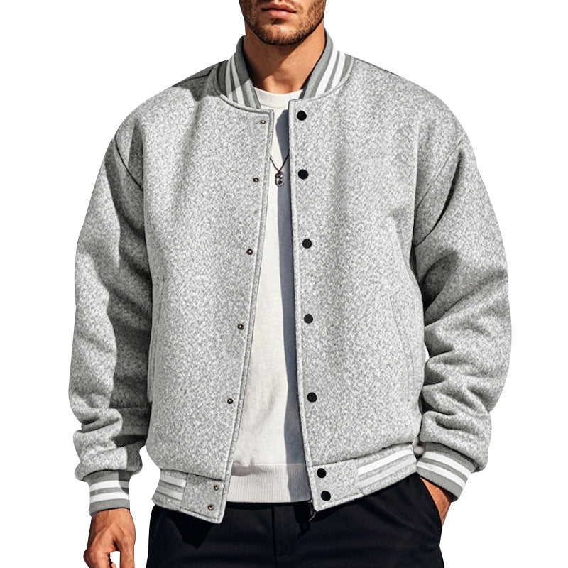 Herren Sportjacke Modern mit Kragen und elastischen Ärmeln - BerlinGlamour