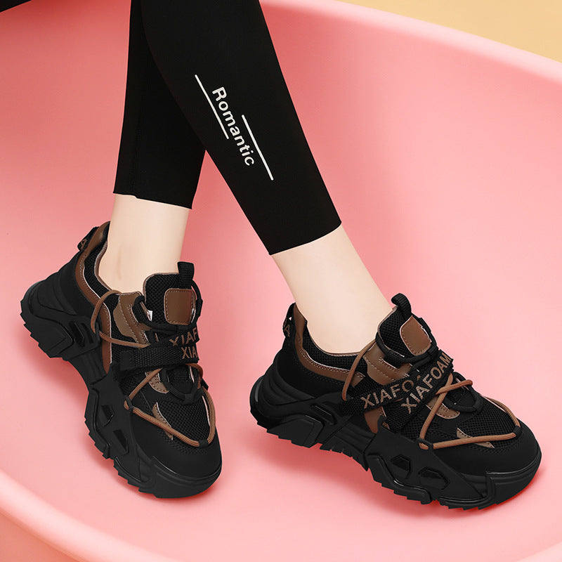 Sportliche Damen Sneaker Chunky atmungsaktiv Komfort Sohle