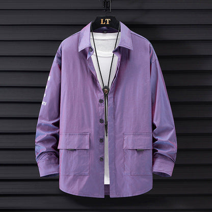 Herren Hemdjacke Lässig mit Taschen Casual Modell - BerlinGlamour