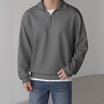 Herren Pullover Lässig Mit Reißverschluss Casual
