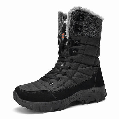 Damen Winterstiefel Warm Gefüttert Rutschfest Hoch