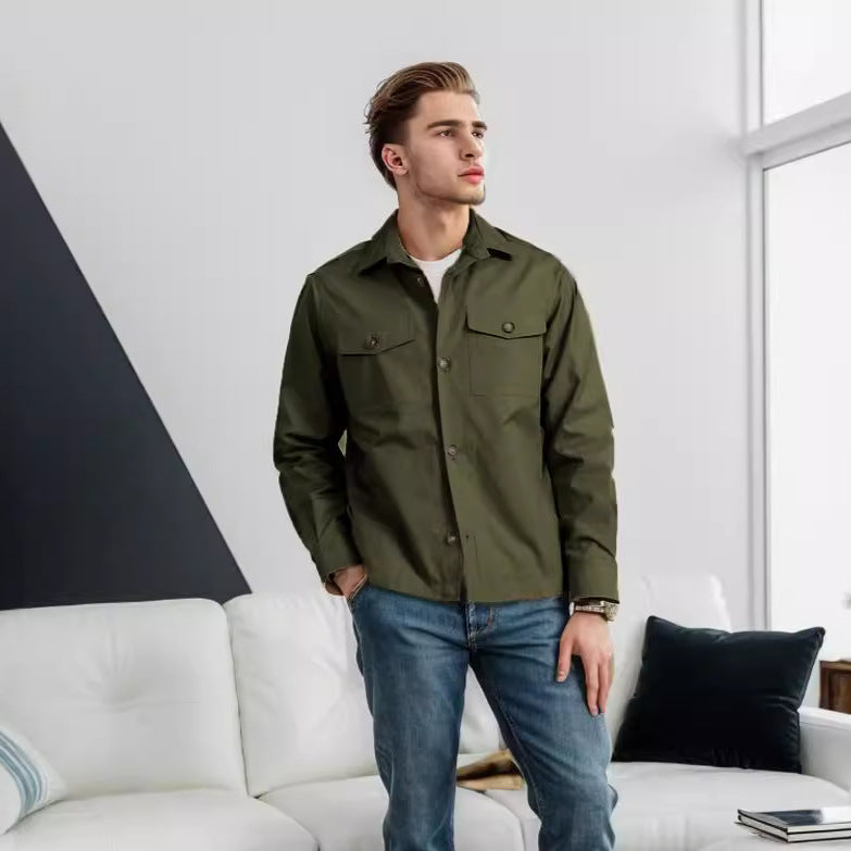 Herren Jacke Leicht Modern Chorejacke Mit Taschen