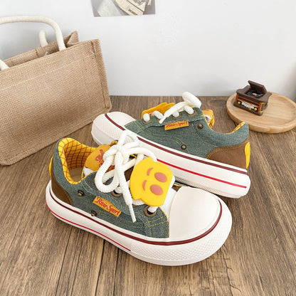 Frauen Sneaker Sportlich Bunt Denim Schnürsenkel - BerlinGlamour