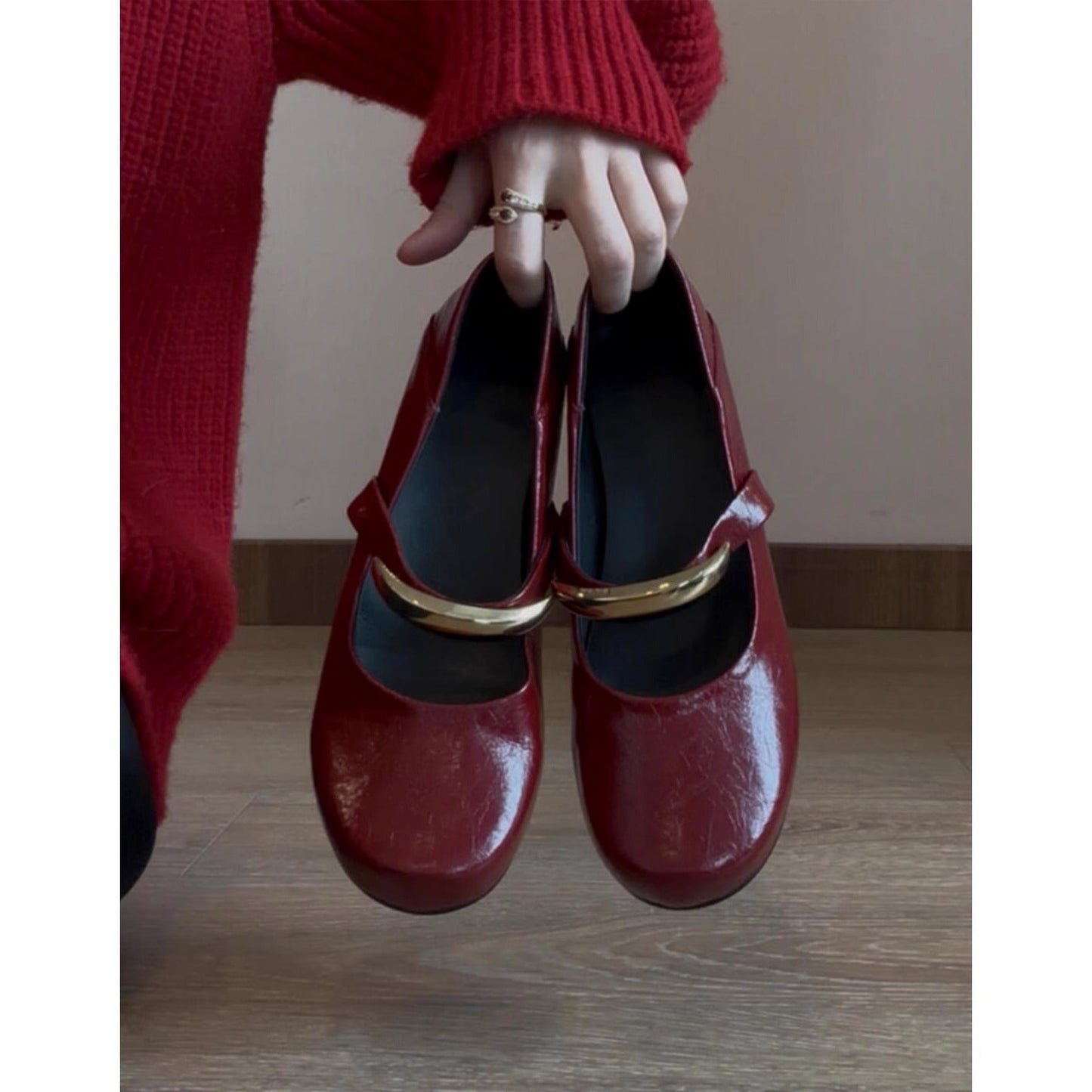 Damen Ballerinas Stilvolle Riemen Schuhe Hochwertig - BerlinGlamour