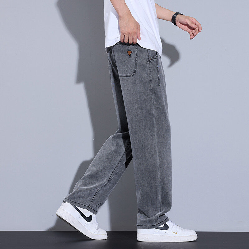 Herren Denim-Hose Weite Bein Berlin Style - BerlinGlamour