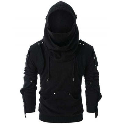 Herren Kapuzenpullover Modern mit Schulterdetails Trendy