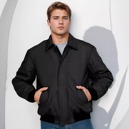 Herren Winterjacke Warm Doppelreißverschluss Modern - BerlinGlamour