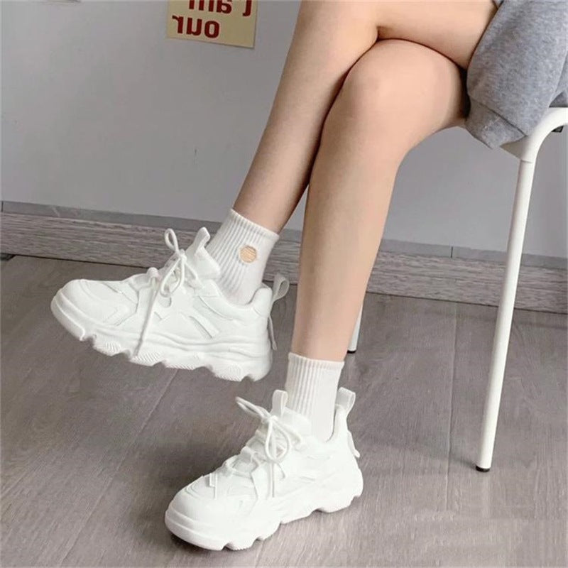 Damen Sneaker Sportlich Chunky Atmungsaktiv Mit Rutschfester Sohle
