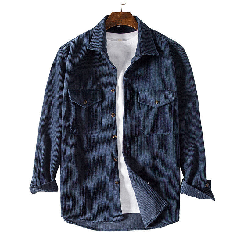 Herren Overshirt Karomuster aus Baumwolle mit Brusttasche