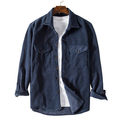 Herren Overshirt Karomuster aus Baumwolle mit Brusttasche