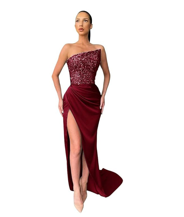 Elegantes Abendkleid Mittellang Damenkleid Party