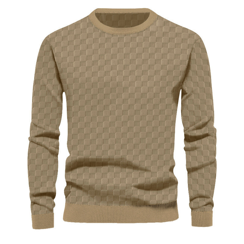 Herren Pullover Strukturiert Grobgestrickt Elegent