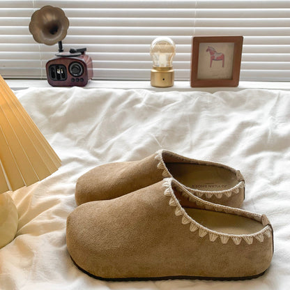 Damen Clogs Weich Bequem Filzschuhe Mit Riemen