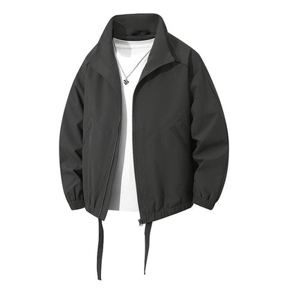 Herren Windbreaker Jacke Sportlich Elastisch Mit Taschen - BerlinGlamour
