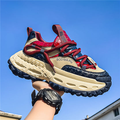 Damen Sneaker Chunky Sportlich Bequem Dämpfungssystem