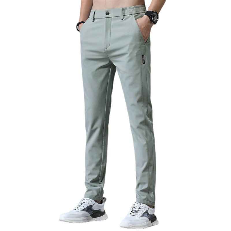 Herren Chino Hose Elastisch Mit Moderne Taschen