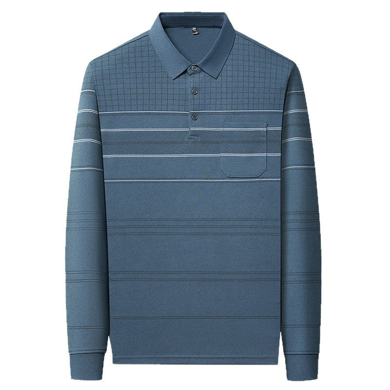 Herren Poloshirt Elegant Strukturiert Komfortabel