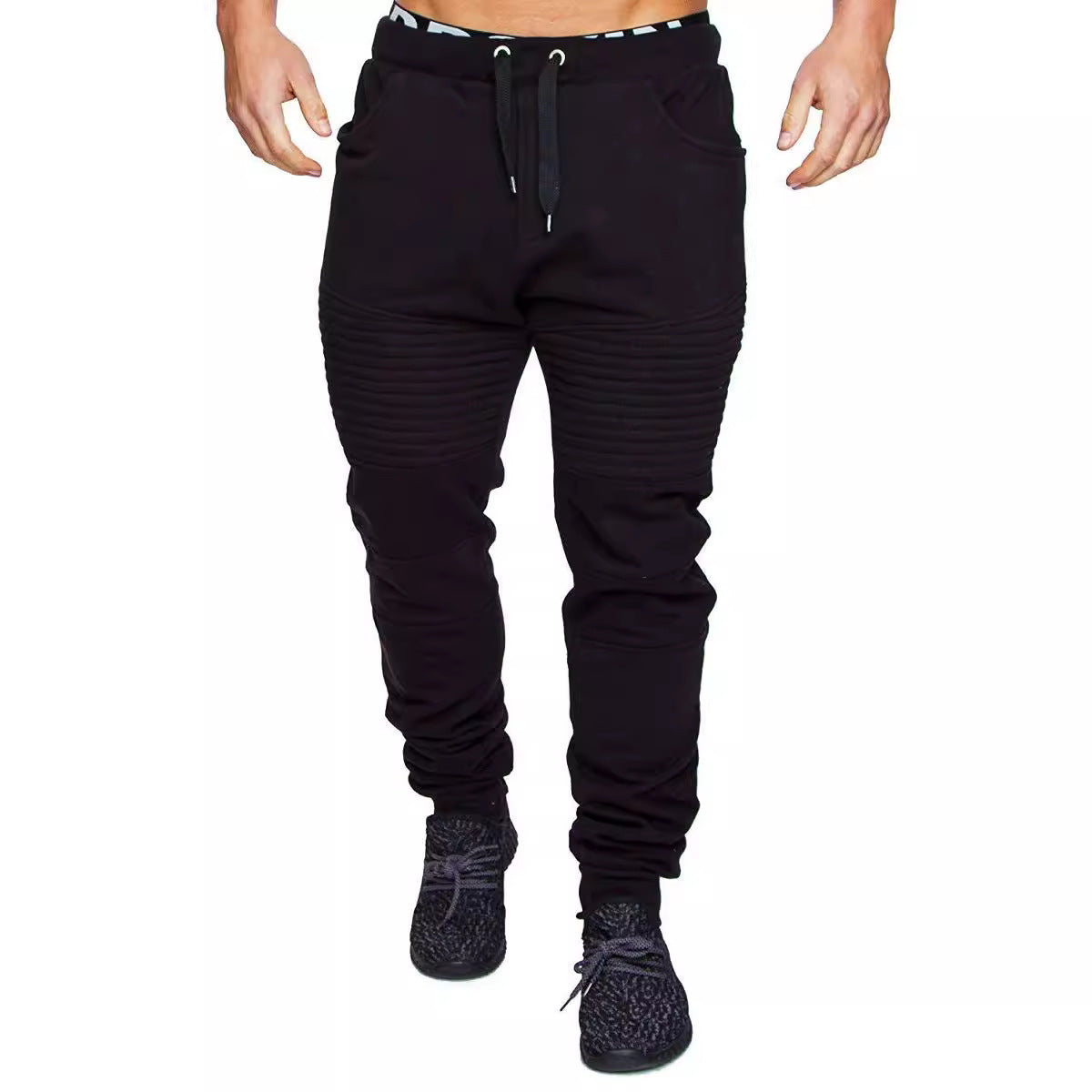 Herren Jogginghose Slim Fit Sportlich Mit Struktur