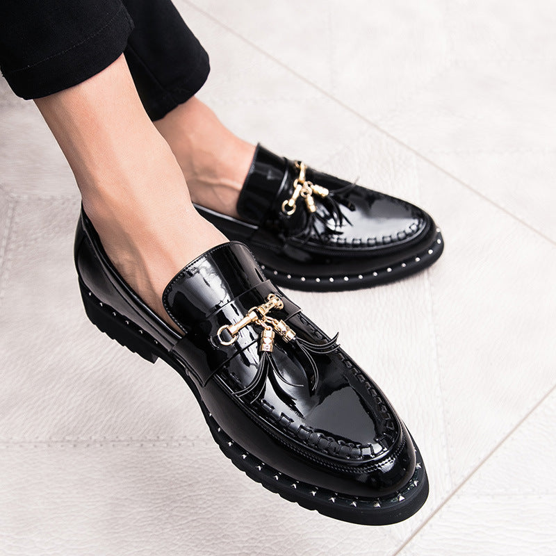 Damen Mokassins Elegante mit goldenen Nieten Schuhe Heidi Mode - BerlinGlamour