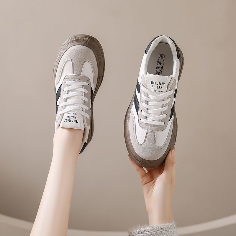 Damen Sneaker Plattform Schuhe dickes Sohle atmungsaktiv