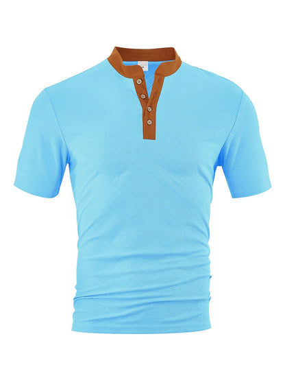 Herren Polohemd Elegantes Design Strukturiert Modern