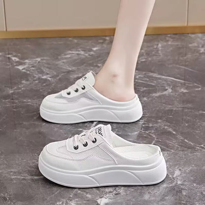 Damen Sneaker Plattform Schuhe Atmungsaktiv Trend