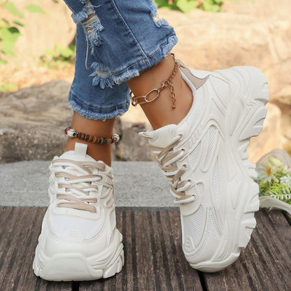 Damen Sneaker Chunky Sterne Schuhe Trendy