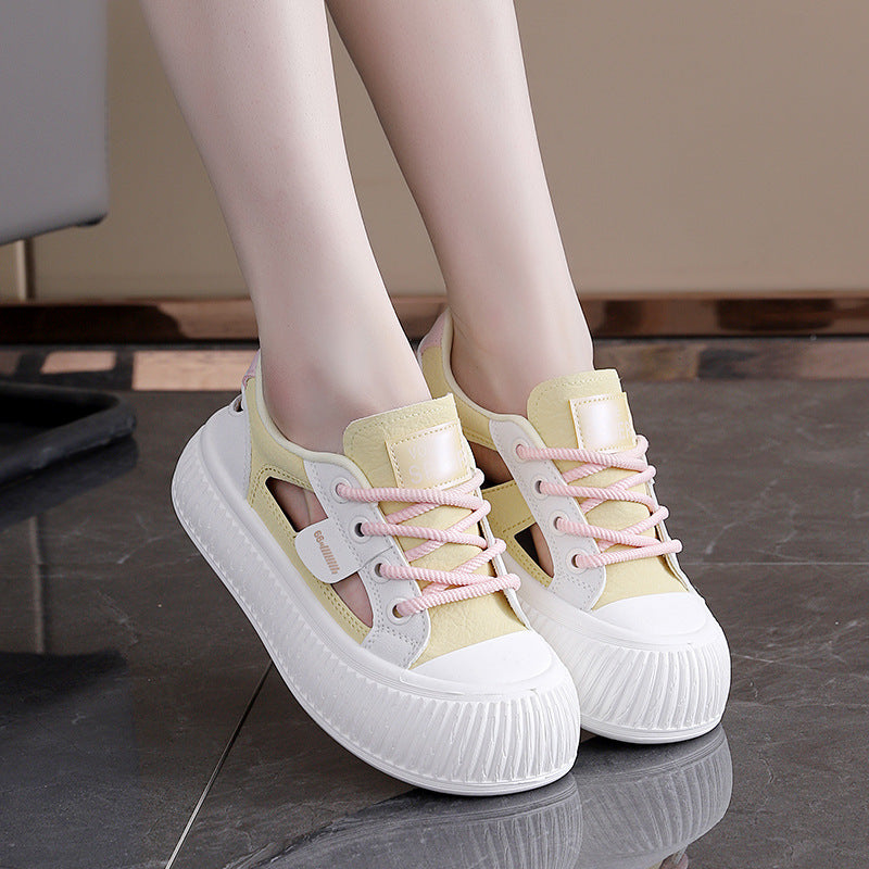 Damen Sneakers Hoch Modisch Atmungsaktiv Sportlich