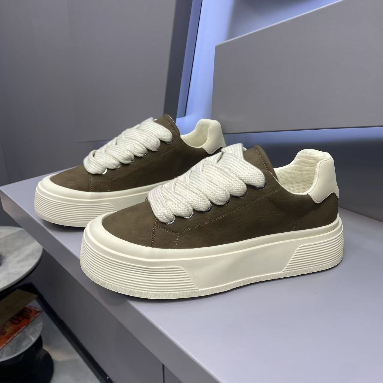Damen Sneaker Bequem Chunky Rutschfest