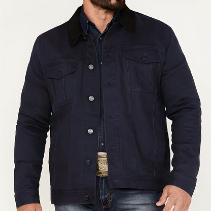Herren Jacke Utility Stil mit vielen Taschen Modern