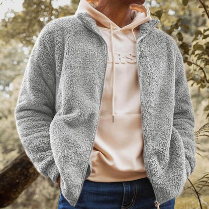 Herren Fleecejacke Warm Isoliert Hoher Kragen Praktisch - BerlinGlamour