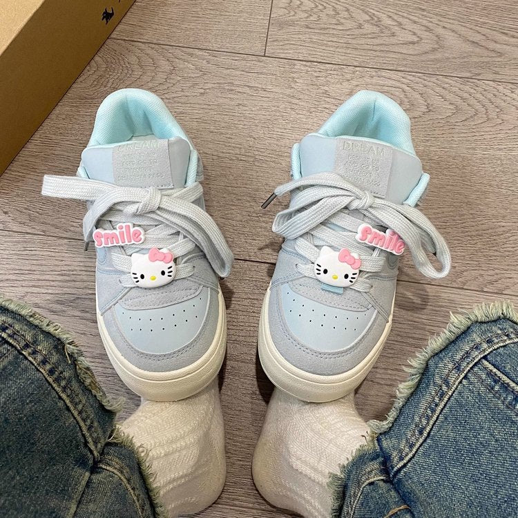 Damen Sneaker Hello Kitty Bequem Dämpfung Mode