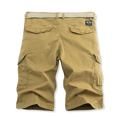 Herren Cargoshorts Bequem mit Taschen und Kordelzug