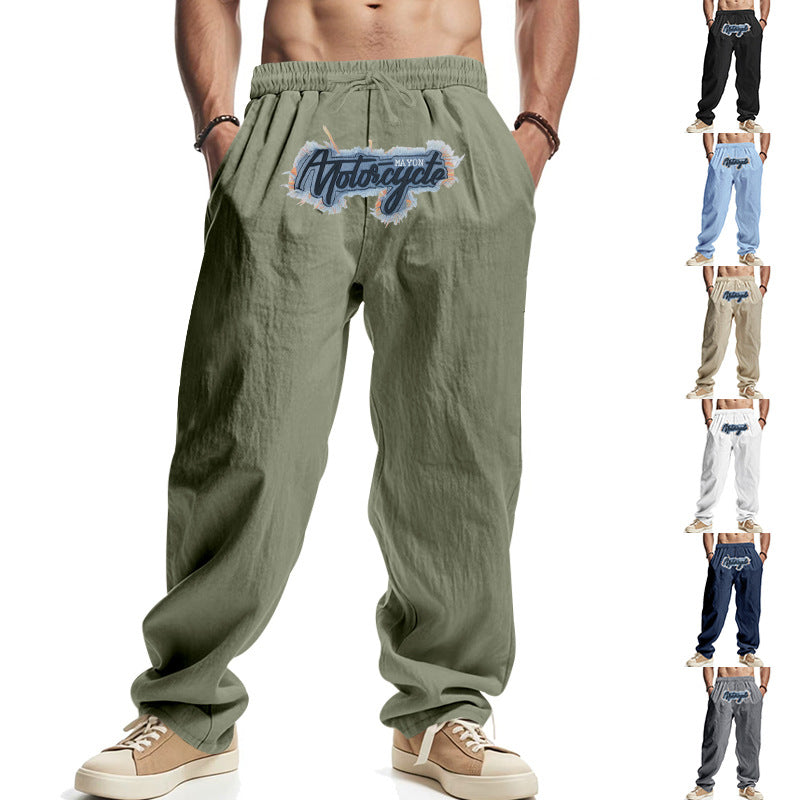 Herren Freizeithose Motorrad Style Jeanshose Lässig - BerlinGlamour
