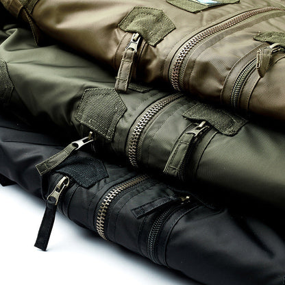 Herren Bomberjacke Sportlich Vielseitig Mit Taschen