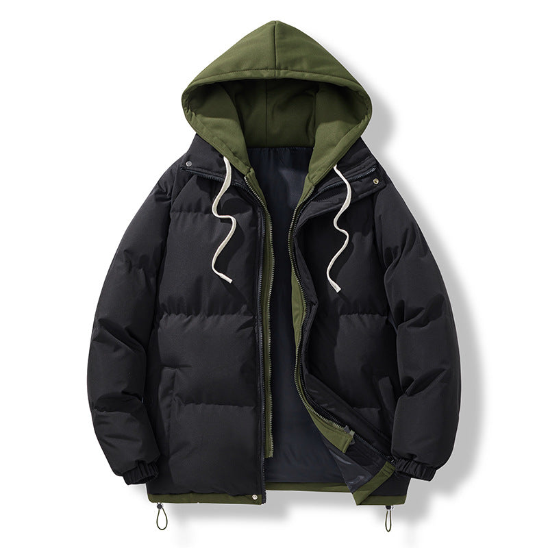 Herren Winterjacke Isoliert Pufferjacke Kapuze Verstellbar