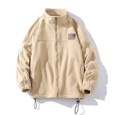Herren Fleecejacke Warm Mit Taschen Hochkragen - BerlinGlamour