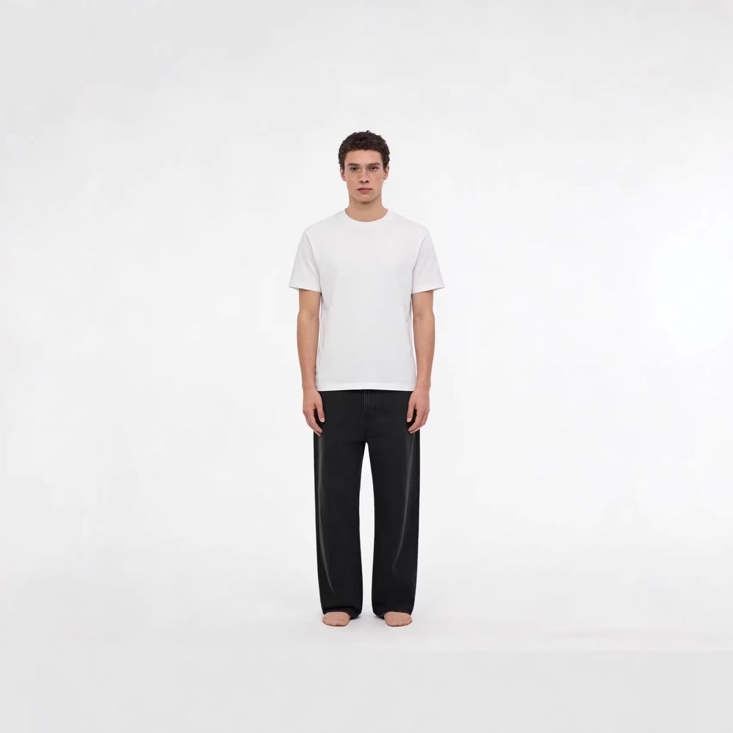 Herren Vintage Jeans Weite Bein Relaxed Fit