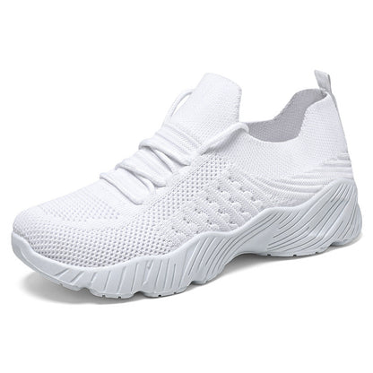 Damen Sneaker Laufschuhe Elastisch Atmungsaktiv Sport